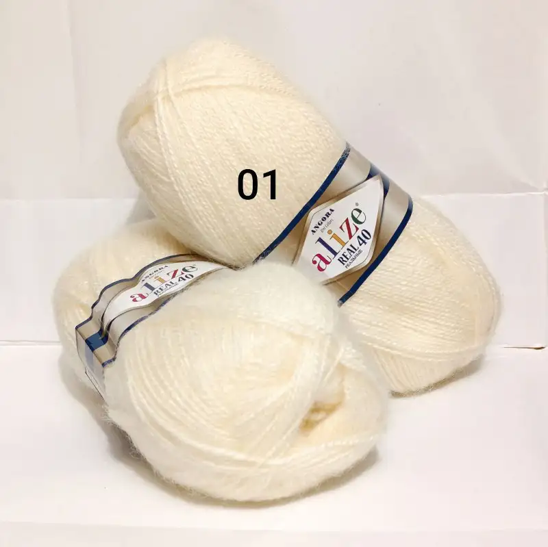 Пряжа Alize Angora Real 40 01