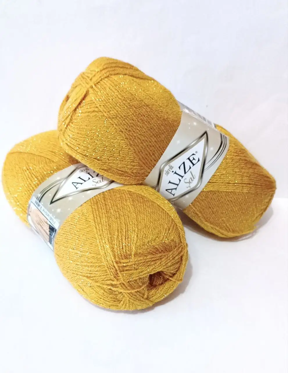 Пряжа ALIZE Sal Simli 02