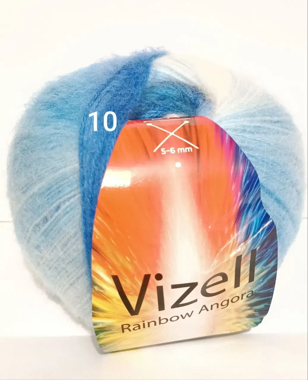 Пряжа Vizell Rainbow Angora 10
