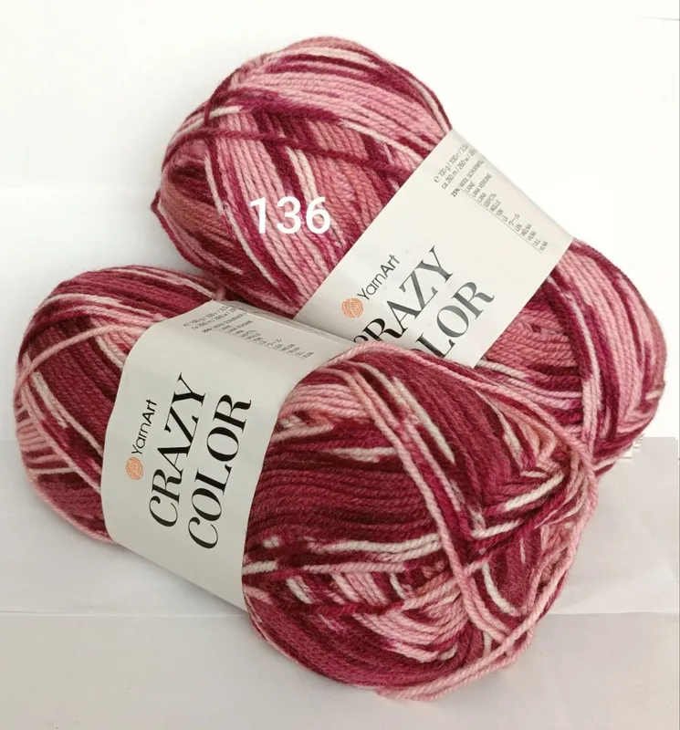Пряжа YarnArt Crazy Color 136 Пряжа YarnArt Crazy Color 136