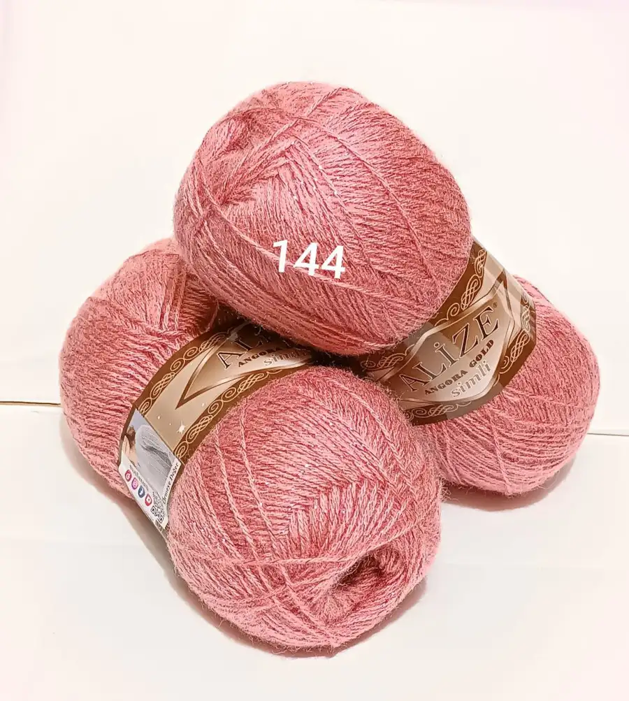 Пряжа ALIZE Angora Gold Simli 144