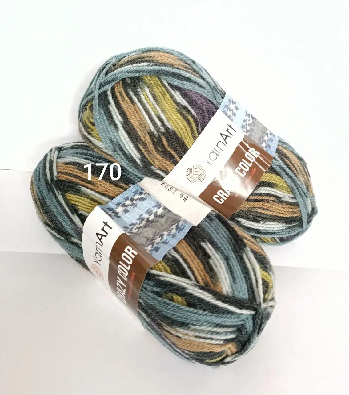 Пряжа YarnArt Crazy Color 170