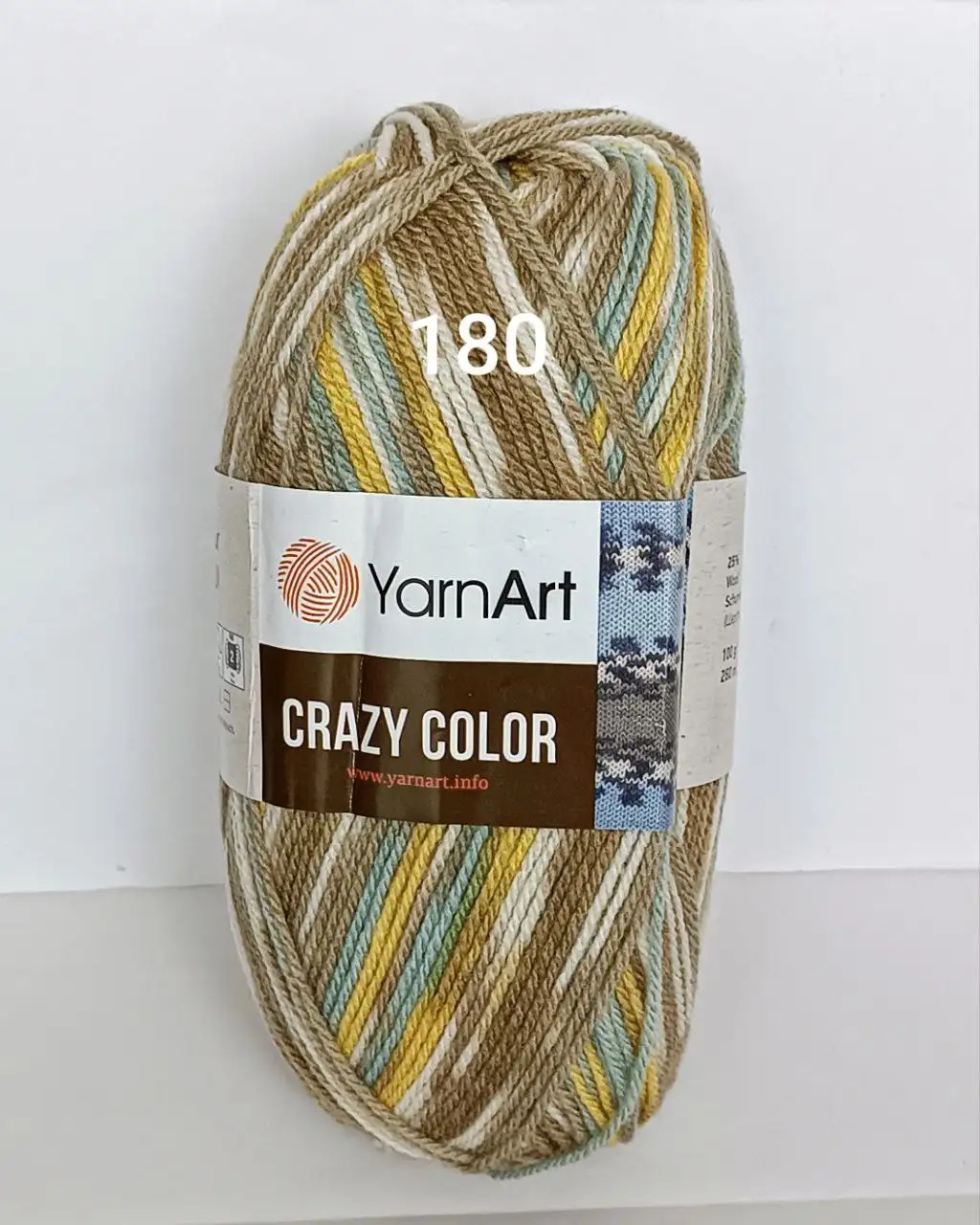 Пряжа YarnArt Crazy Color 180