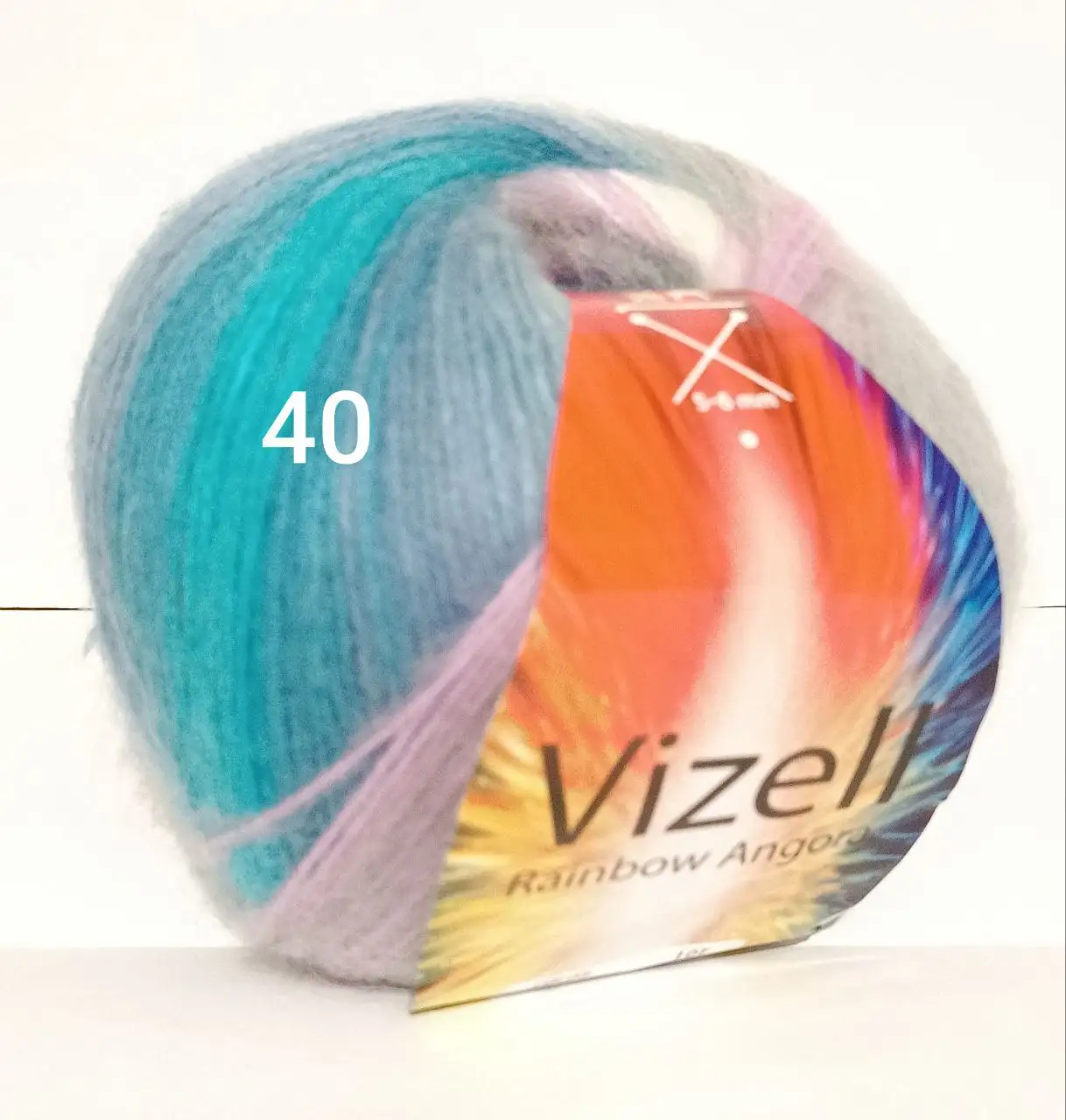 Пряжа Vizell Rainbow Angora 40