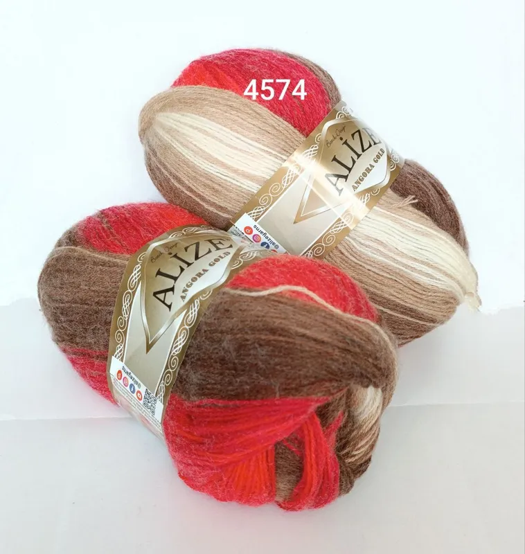 Пряжа Alize Angora Gold Batik 4574 Пряжа Alize Angora Gold Batik 4574