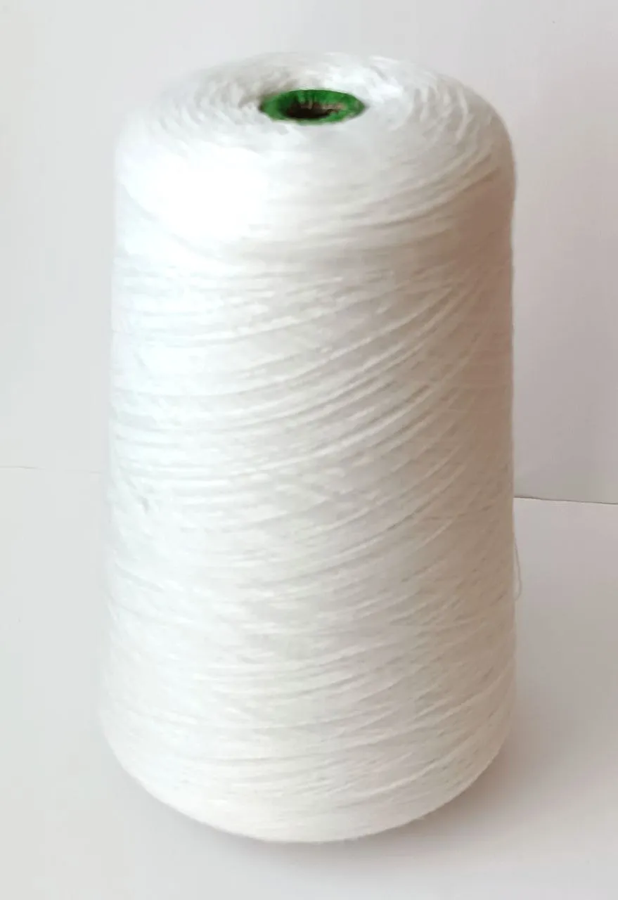 Італійська бобінна пряжа Dea E. Miroglio 001 Білий