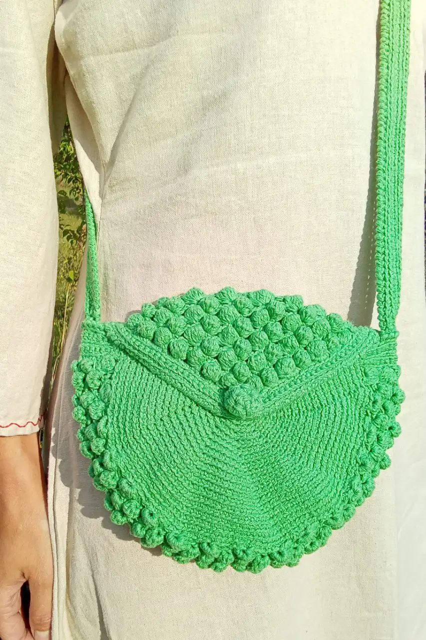 Маленька кругла сумка "Яблуко"