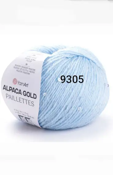 Alpaca Gold Paillettes YarnArt 